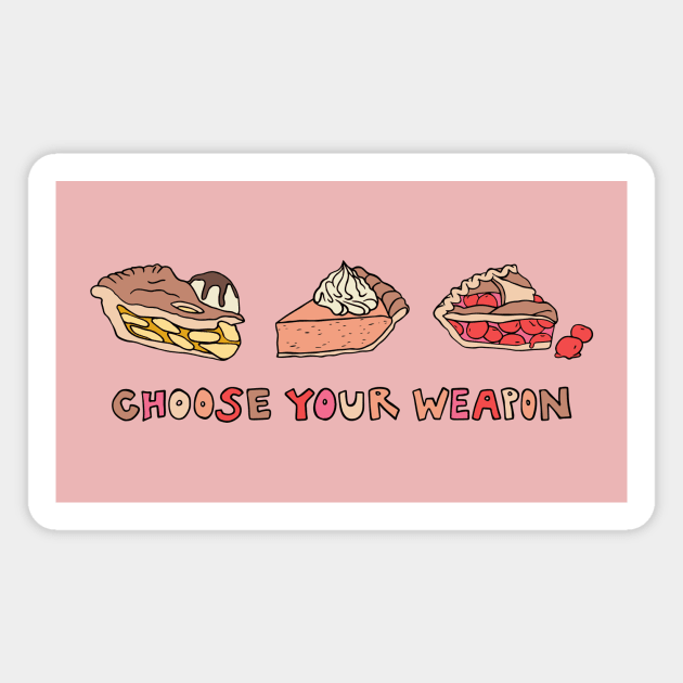 Choose Your Pie Gamer Magnet by Annelie